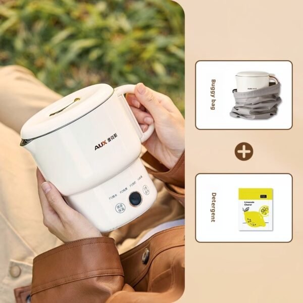 Foldable Travel Kettle | Perfect for Travel & Business Trips | Boil & Keep Warm in One | SG Clearance Sale – Limited Time Only!