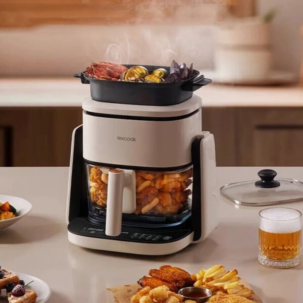 SG Local Seller 【Lai Xiao Chu】Flip Air Fryer – Multi-Function, Large Capacity, Oil-Free & Transparent Design for Home Use – This Season’s Best-Selling Product 🔥