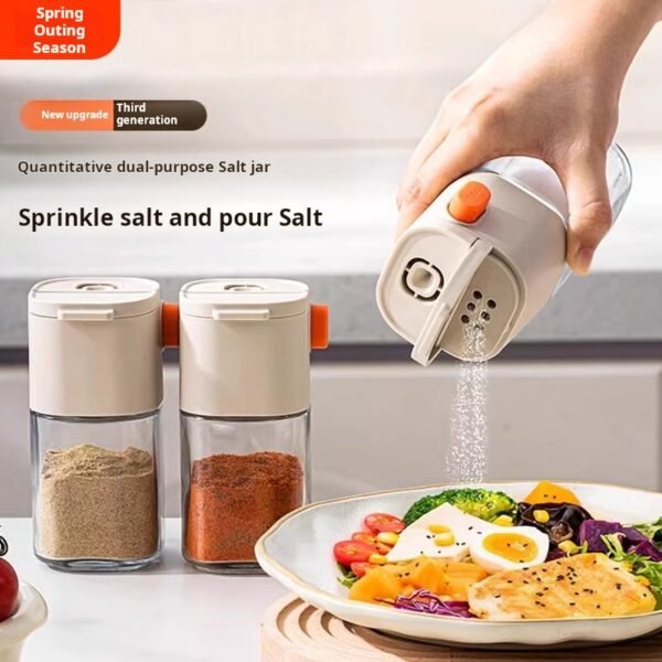 🧂✨ Quantitative salt shaker | Precisely take the amount and control salt in a healthy way! Just press and it comes out, easily control the amount, making every dish more delicious. A must-have in the kitchen