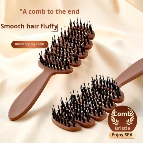 🇸🇬 Singapore Hot Deal: Zuo Xiao Zhuang Boar Bristle Massage Brush | 100-Hole Volumizing Comb for Smooth & Nourished Hair ✨